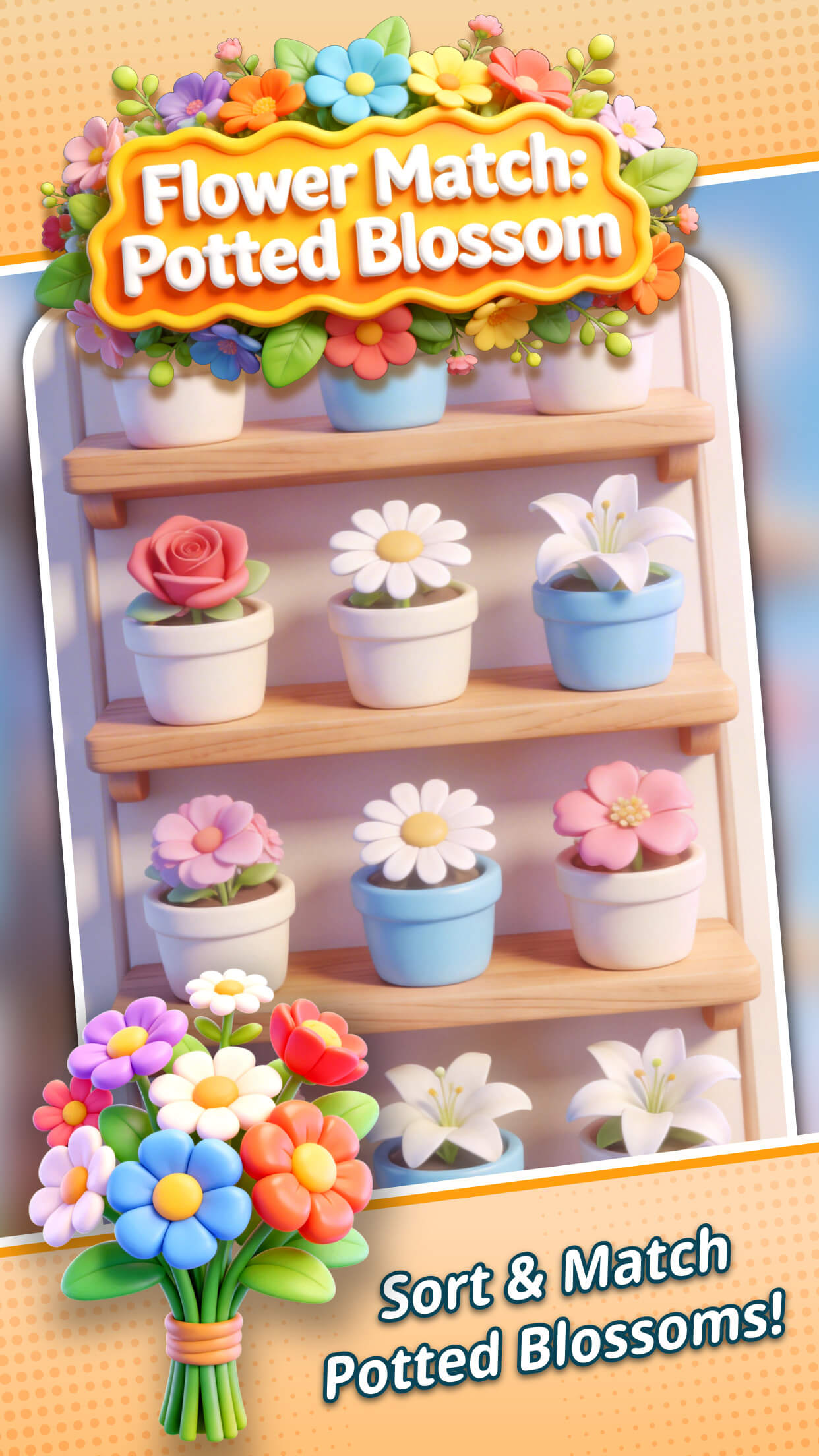 Flower Match Potted Blossom promotional art